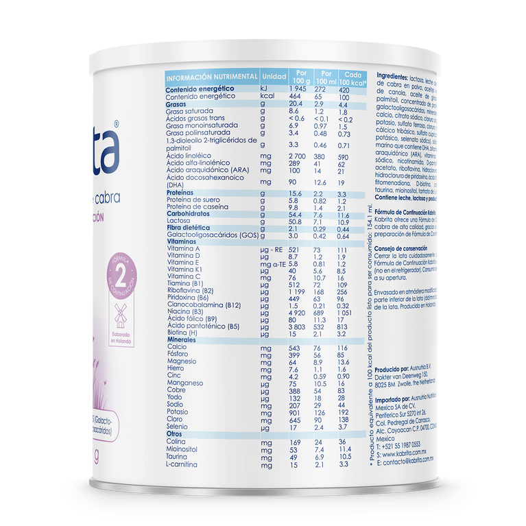 Kabrita Etapa 2 (6 a 12 meses) - 800g - Pack x 6