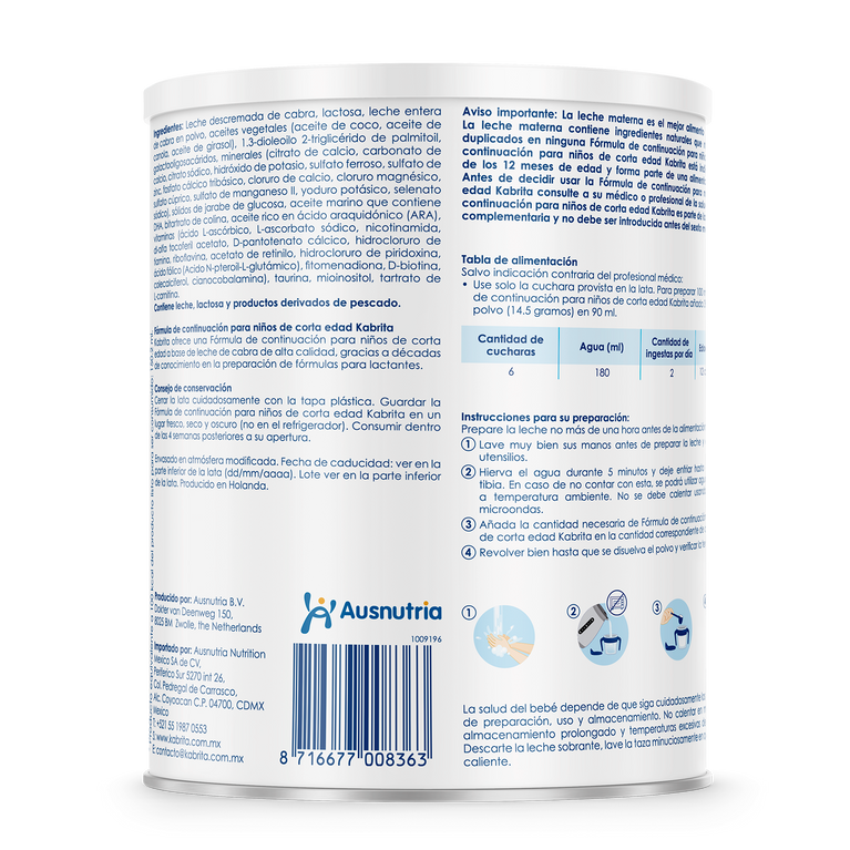 Kabrita Etapa 3 (1 a 3 años) - 800g - Pack x 6