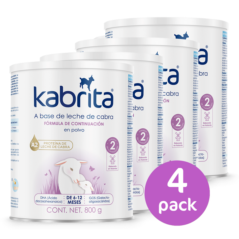 Kabrita Etapa 2 (6 a 12 meses) - 800g - Pack x 4