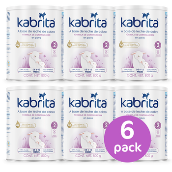 Kabrita Etapa 2 (6 a 12 meses) - 800g - Pack x 6