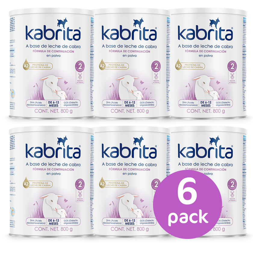 Kabrita Etapa 2 (6 a 12 meses) - 800g - Pack x 6