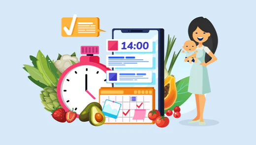 ¿Cómo planificar las comidas te puede ayudar en la maternidad?