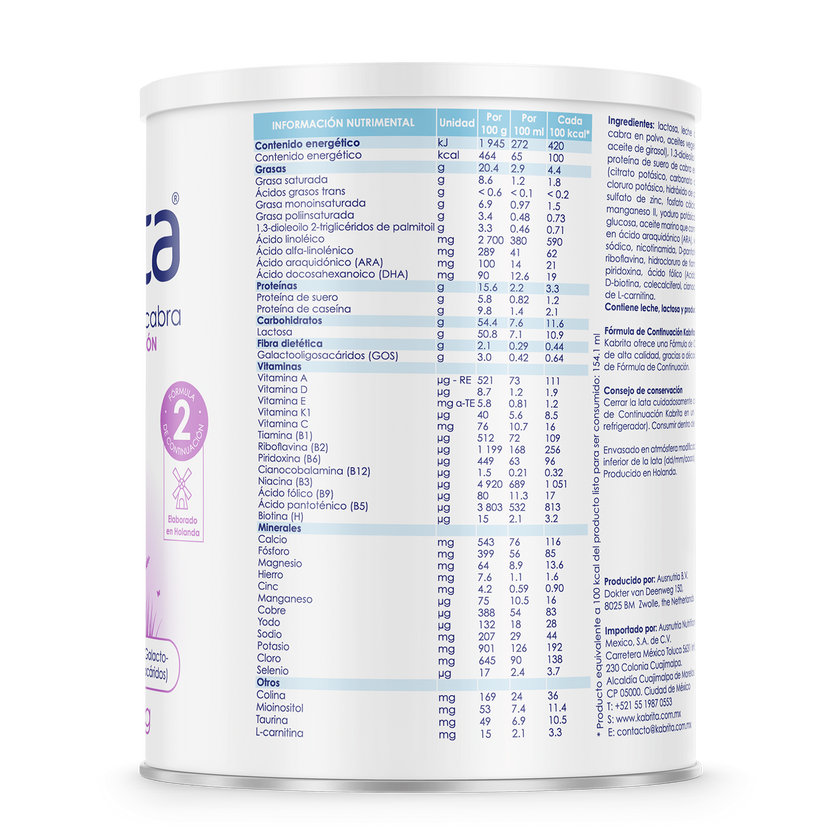 Fórmula de Continuación de 6 a 12 meses - 400g | Kabrita