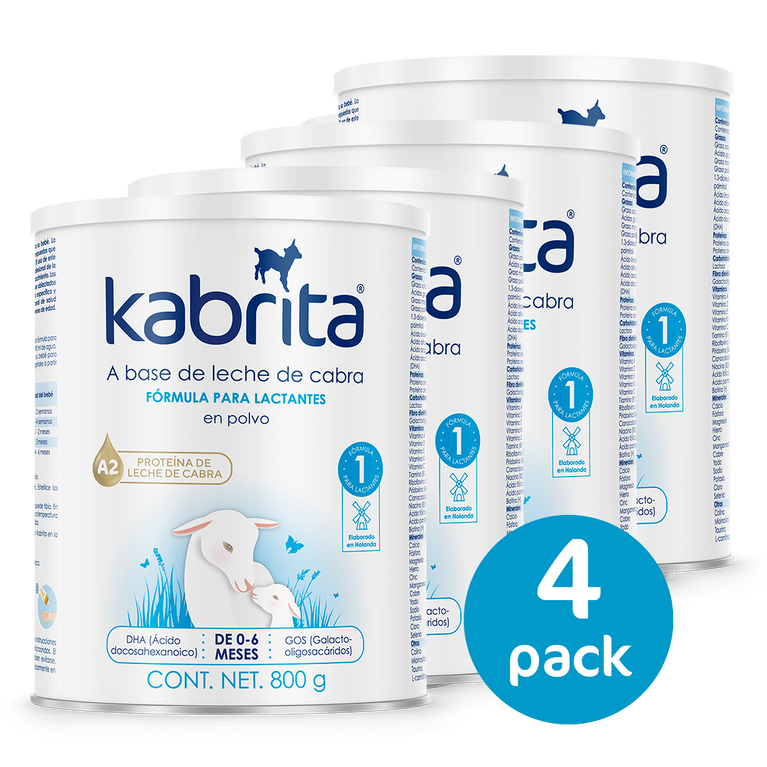 Kabrita Etapa 1 (0 a 6 meses) - 800g - Pack x 4