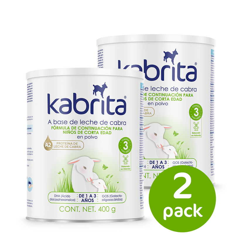 Fórmula de Continuación de 1 a 3 años - 400g - Pack x 2 | Kabrita
